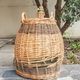 Demijohn covered with wicker