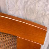 Solid wood and cane headboard 92cm