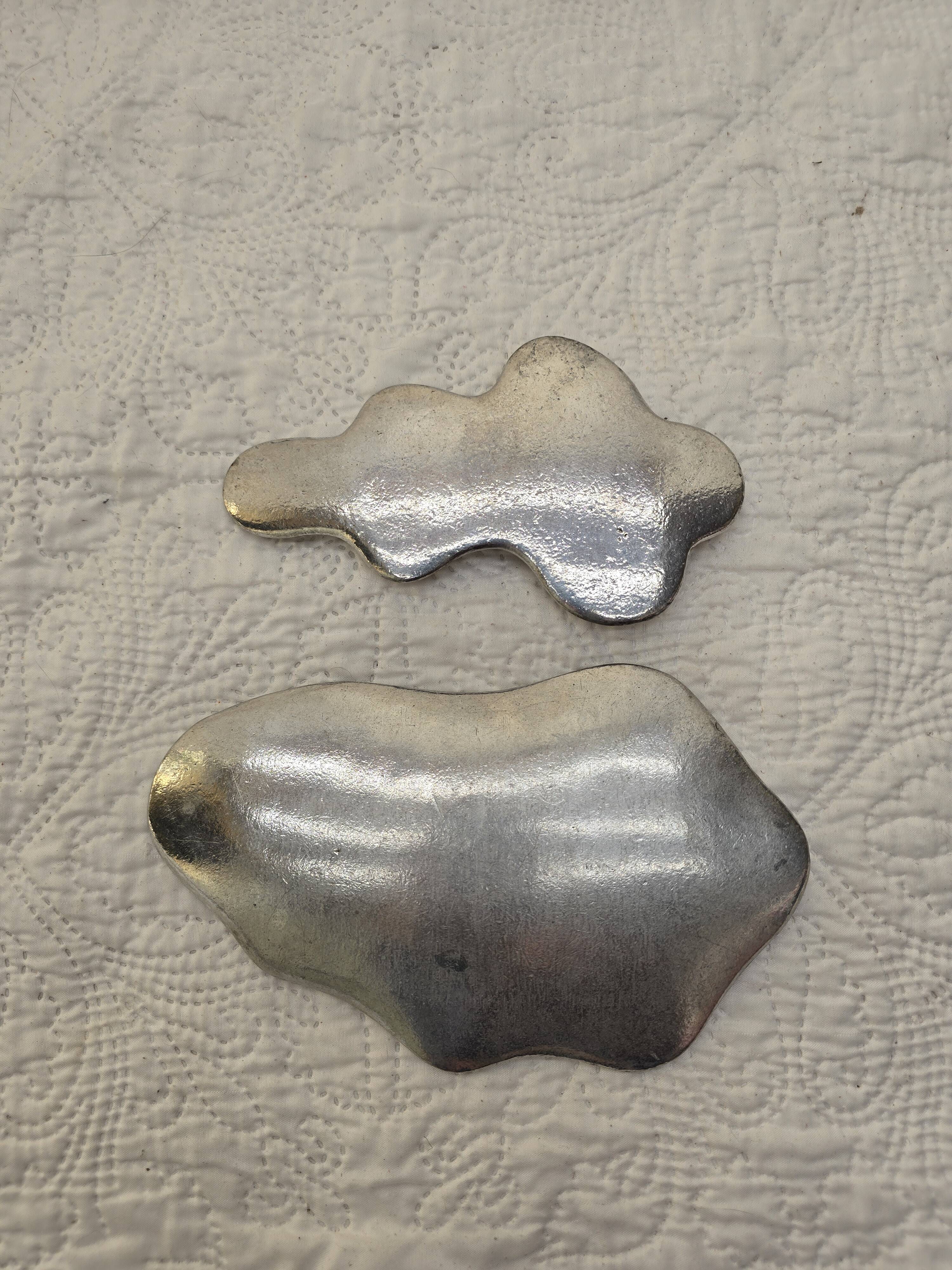 Aluminum sculpture by Paul Oudet for Claude de Muzac