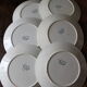 Set 6 plates flat Cherries blue Badonviller