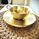 Cup and saucer in brass Saint Médard (18th century)