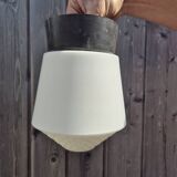 Vintage Philips ceiling light opaline lampshade