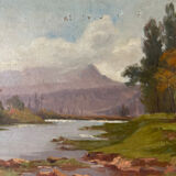 Landscape, oil on canvas