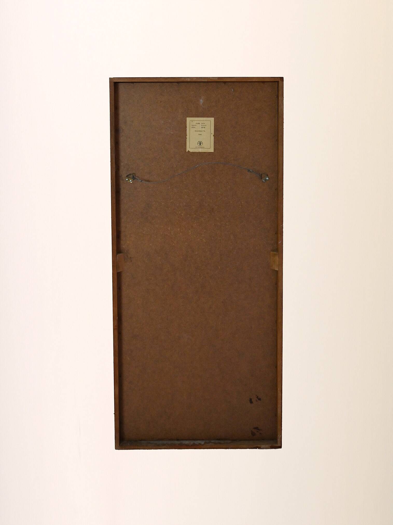 Scandinavian vintage teak mirror, 1950s