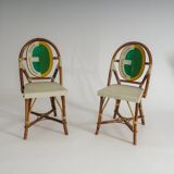 Set of 2 bistro chairs by Italo Gasparucci for ECC Tennis Tournament Antwerp