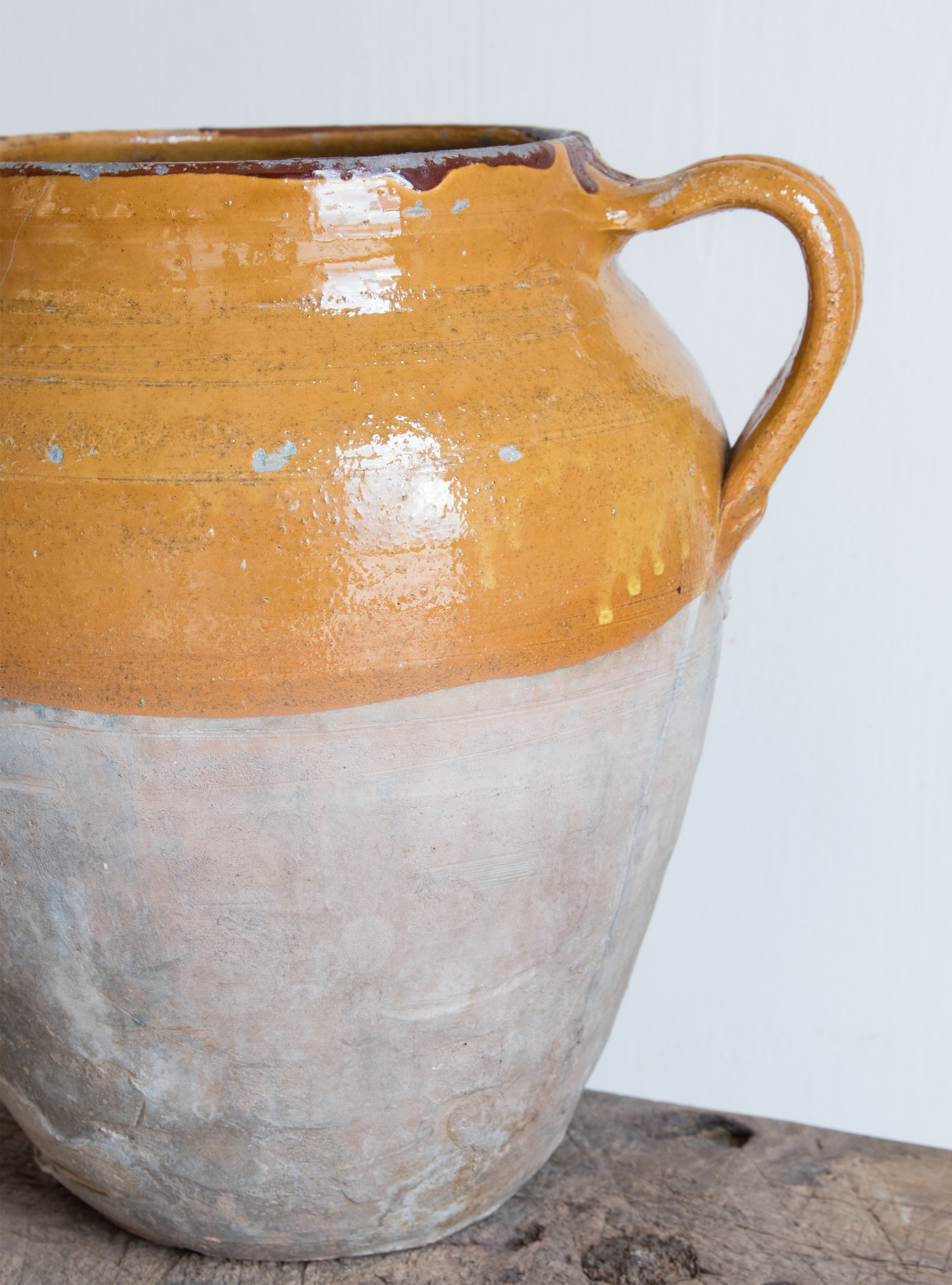 Antique Glazed Italian Vase