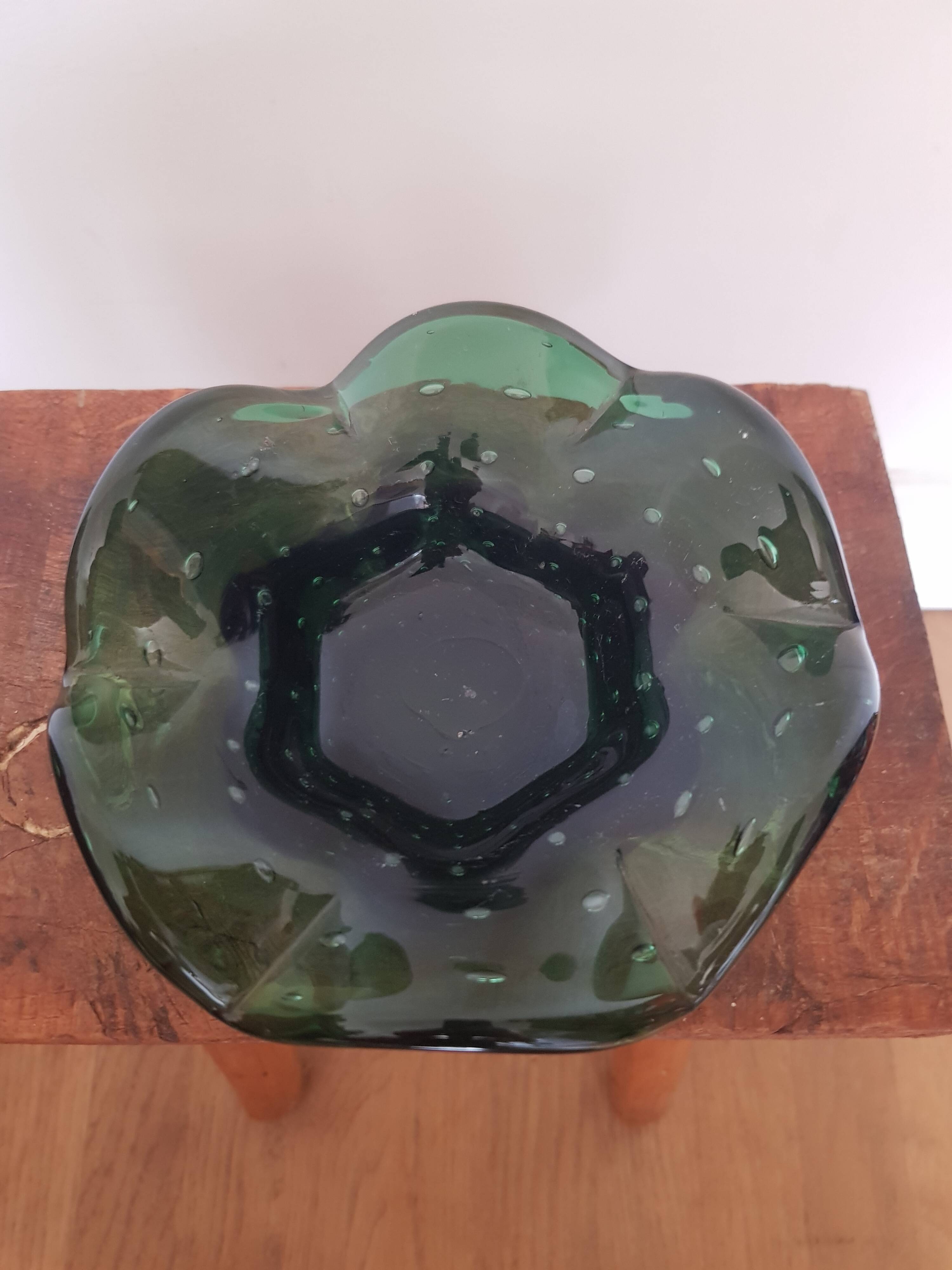 Cendrier en verre de murano