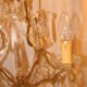 crystal chandelier type with a 4-arm light cage