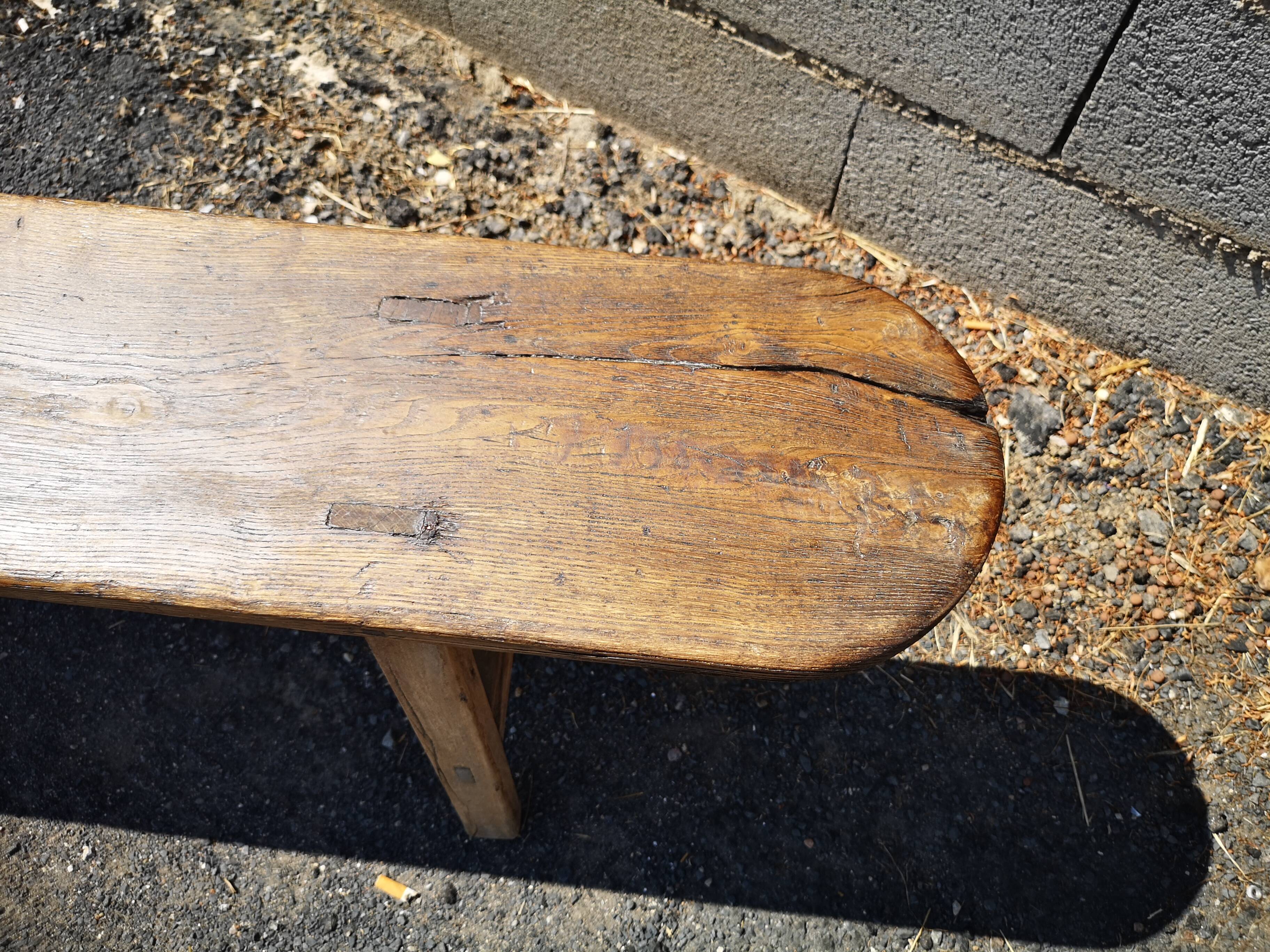 Oak farm bench 2 meters