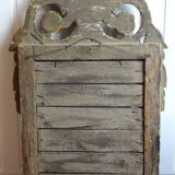 Louis XVI mirror (eighteenth century) in gilded stucco wood H 80 cm