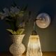 Vintage cut glass tulip wall light