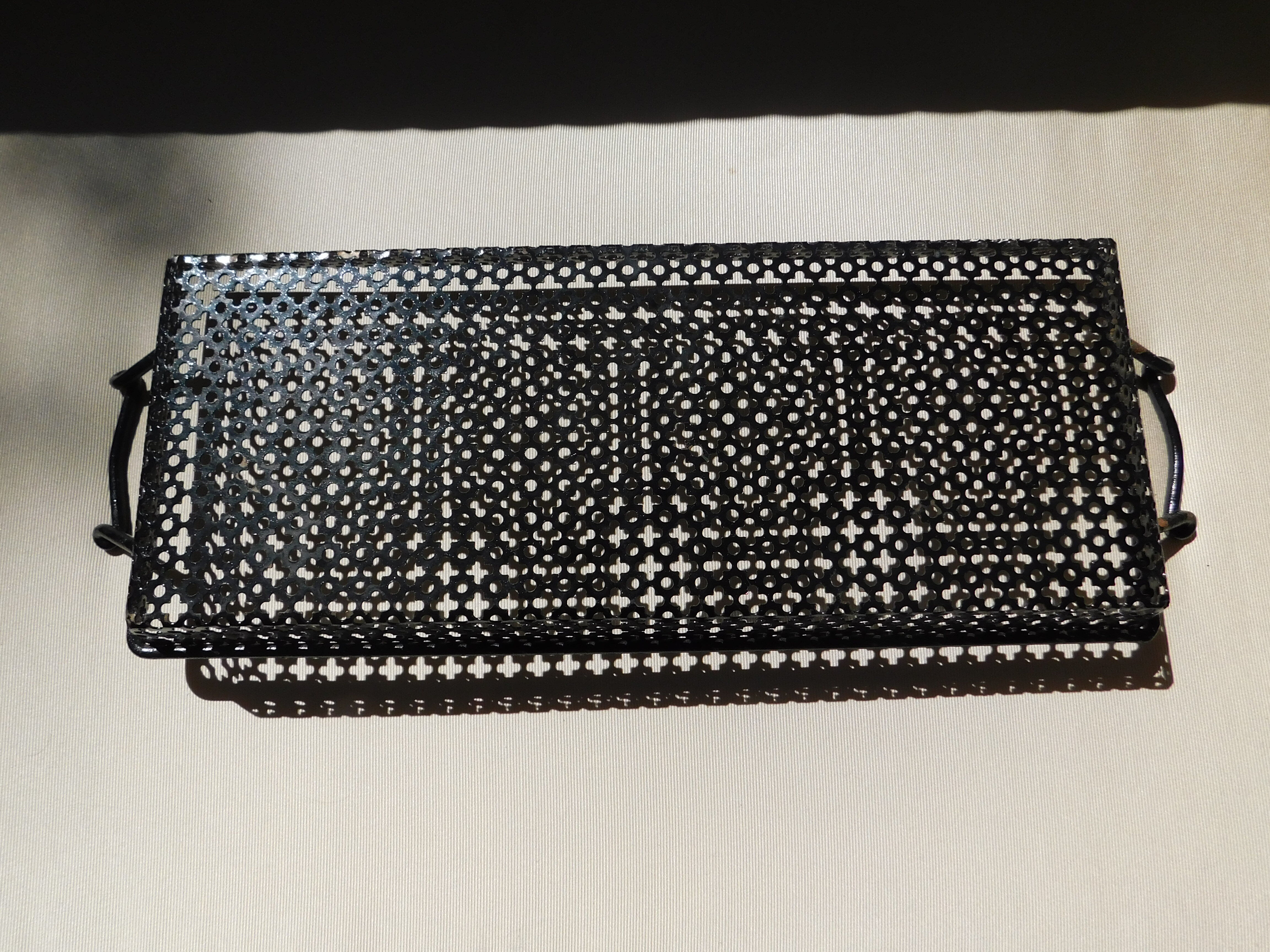 Plate Mathieu Matégot perforated metal