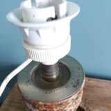 Puisaye pyrite stoneware lamp from the 70s