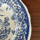 8 blue & white plates