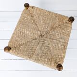 Tabouret mid century rustique