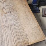 Old rustic bistro table in old solid oak -1m