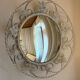 Wrought iron convex mirror, England, 1950s