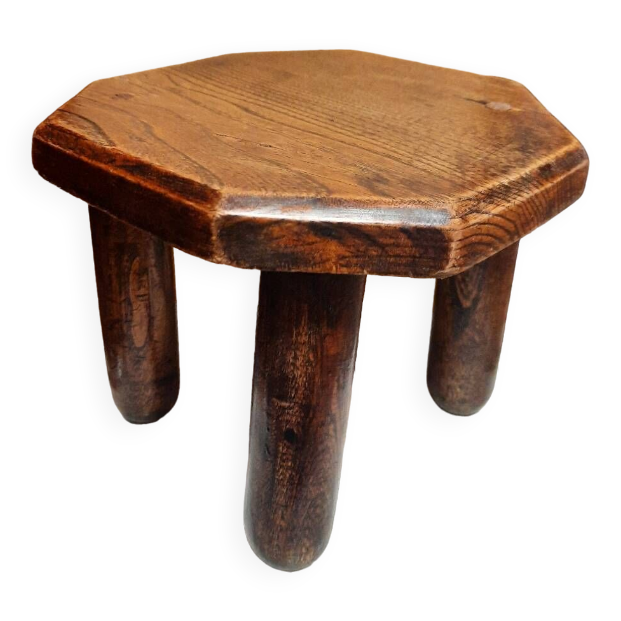 Solid oak stool