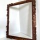 Antique handcarved frame Cedarwood 29.5 cm x 24 cm
