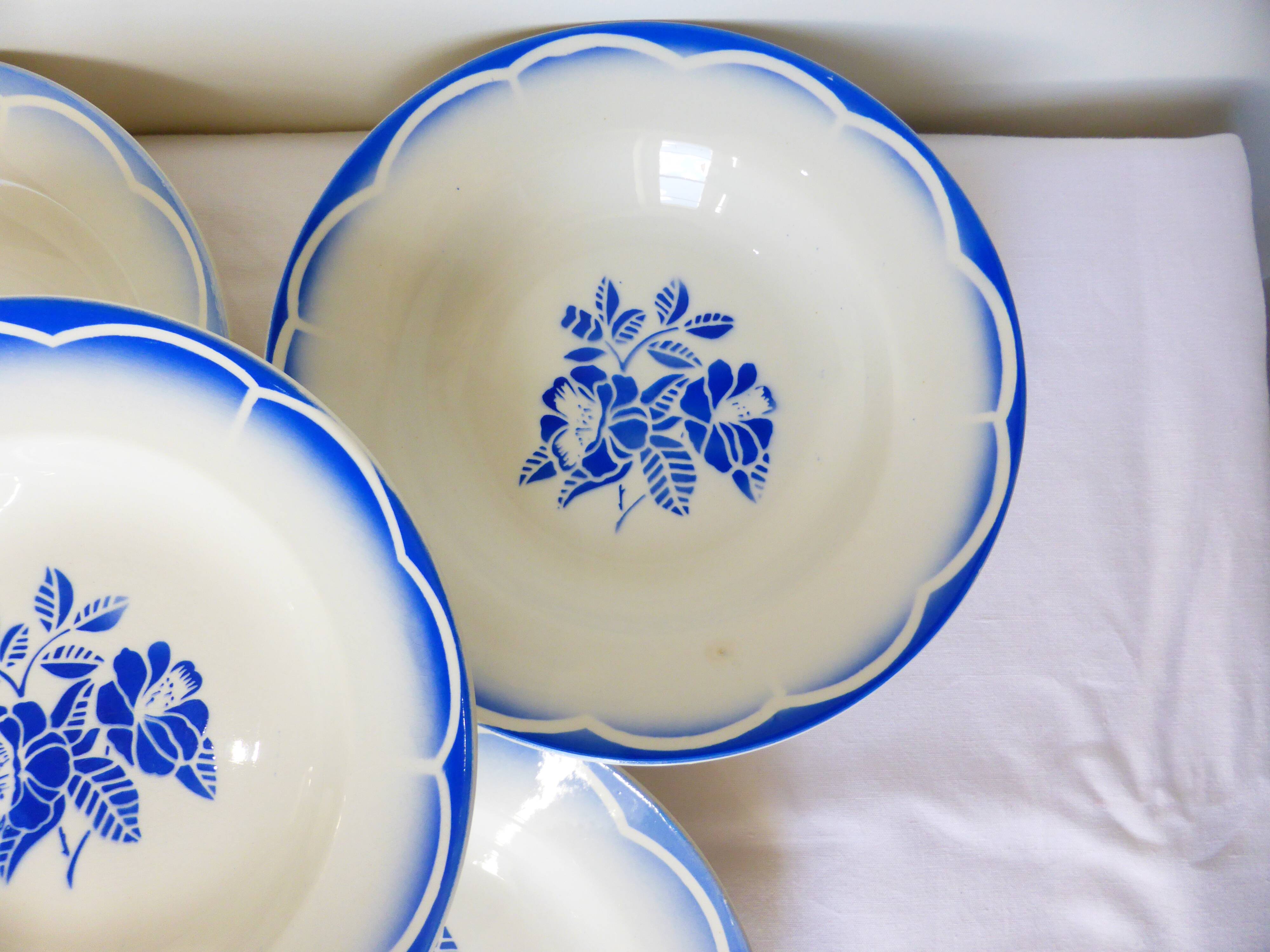 5 deep plates from Digoin Sarreguemines model Marsac 220641