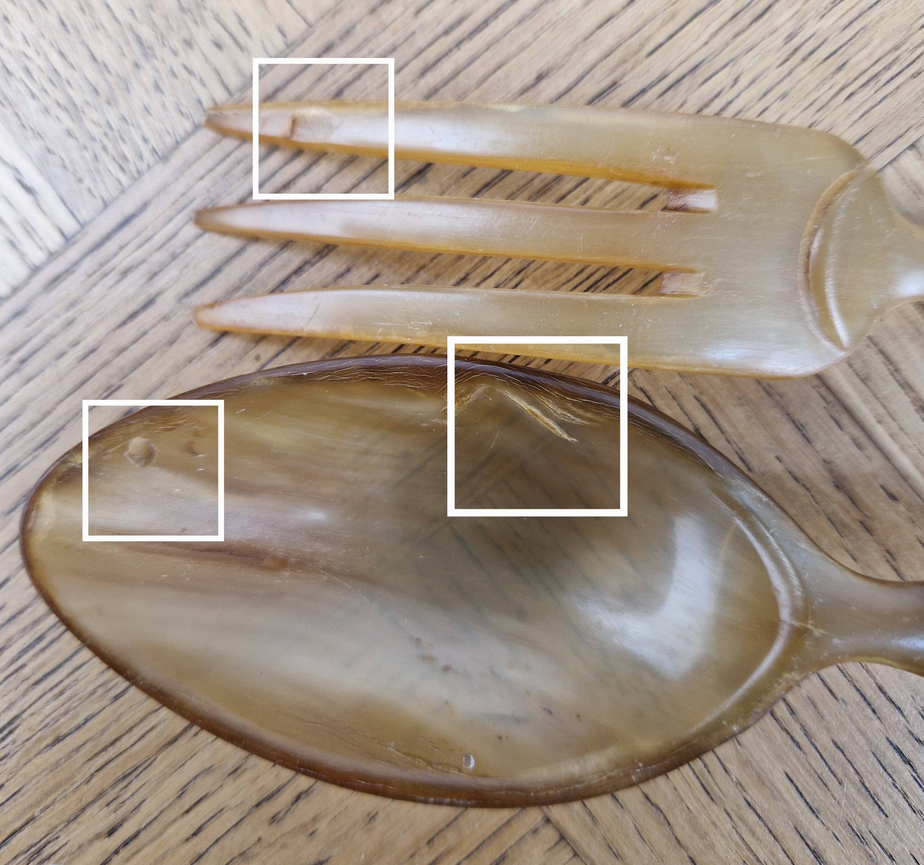 Silver-plated salad servers