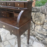 Solid wood cylinder desk