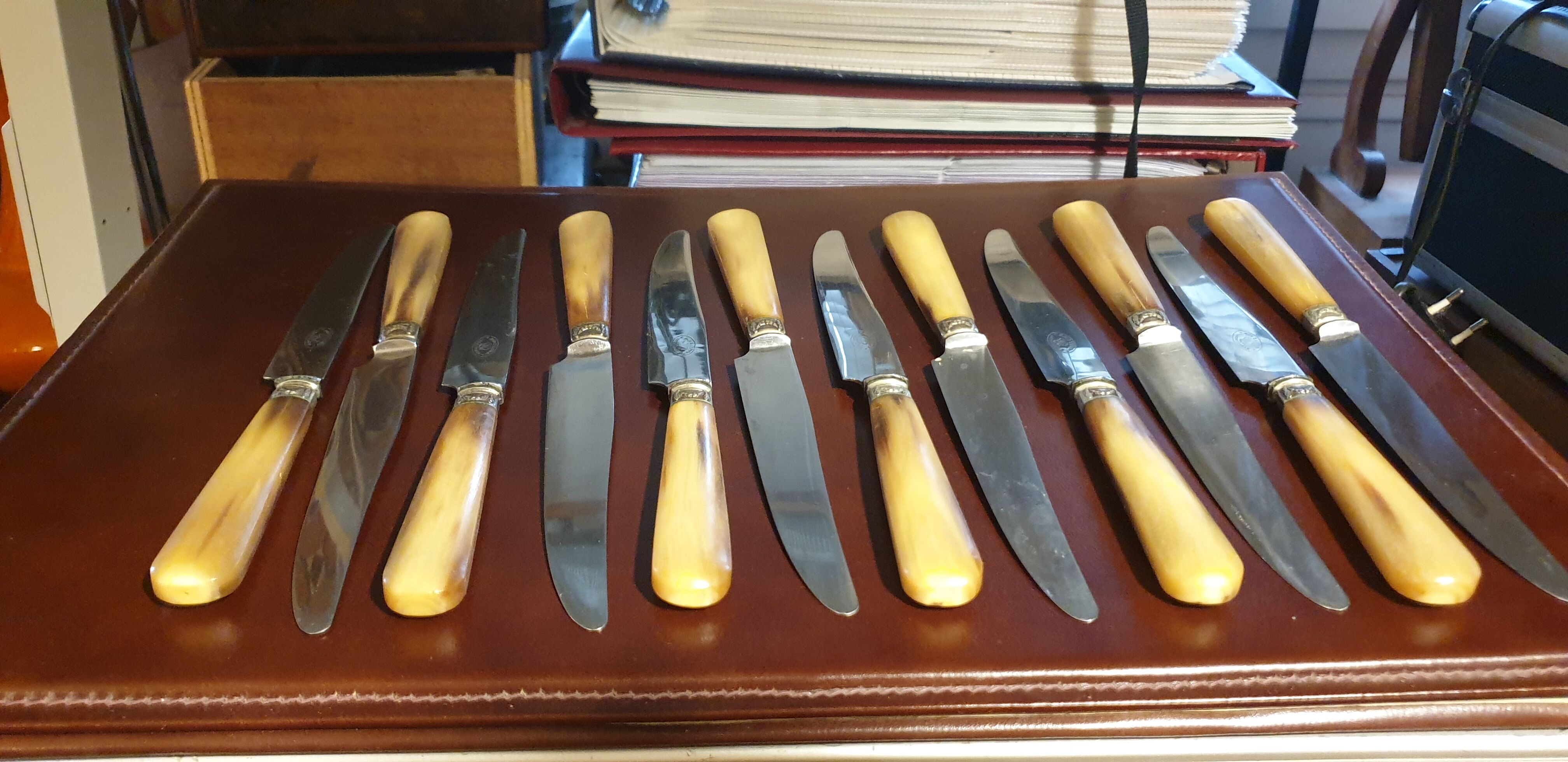 Cutlery set 12 knives Pouyet Frères Paris