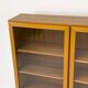 Armoire en teck avec portes vitrées d'Omann Jun, années 1960