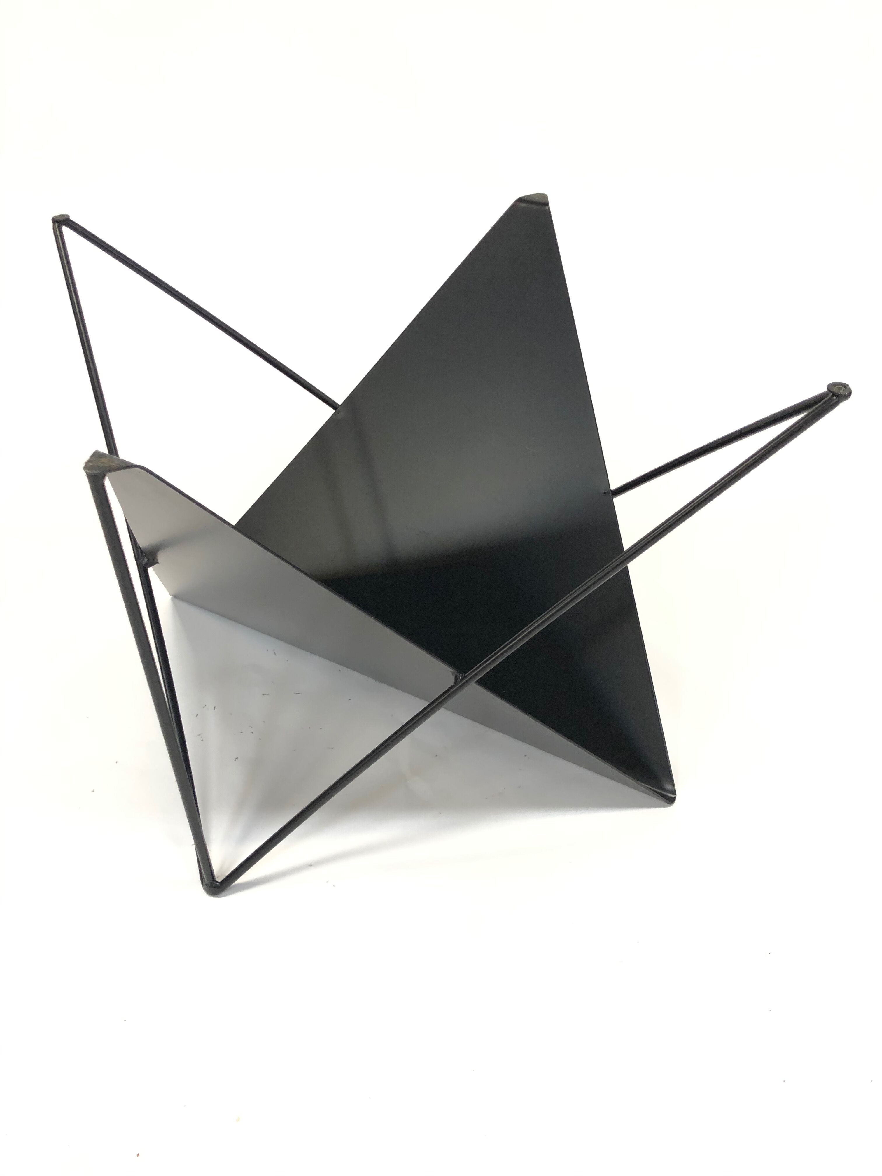 80s steel wire coffee table eclectic design