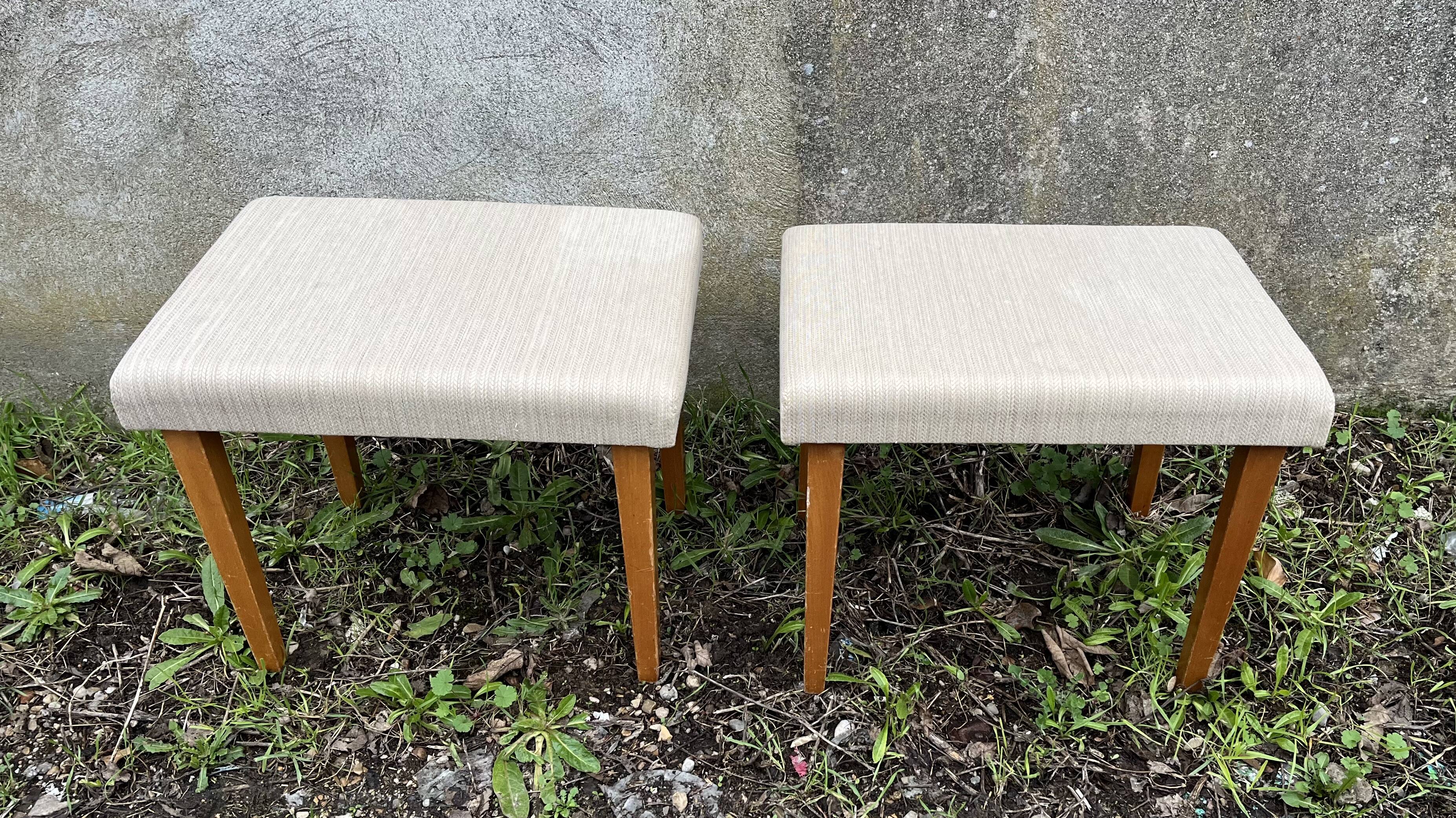 Vintage ottoman footrest