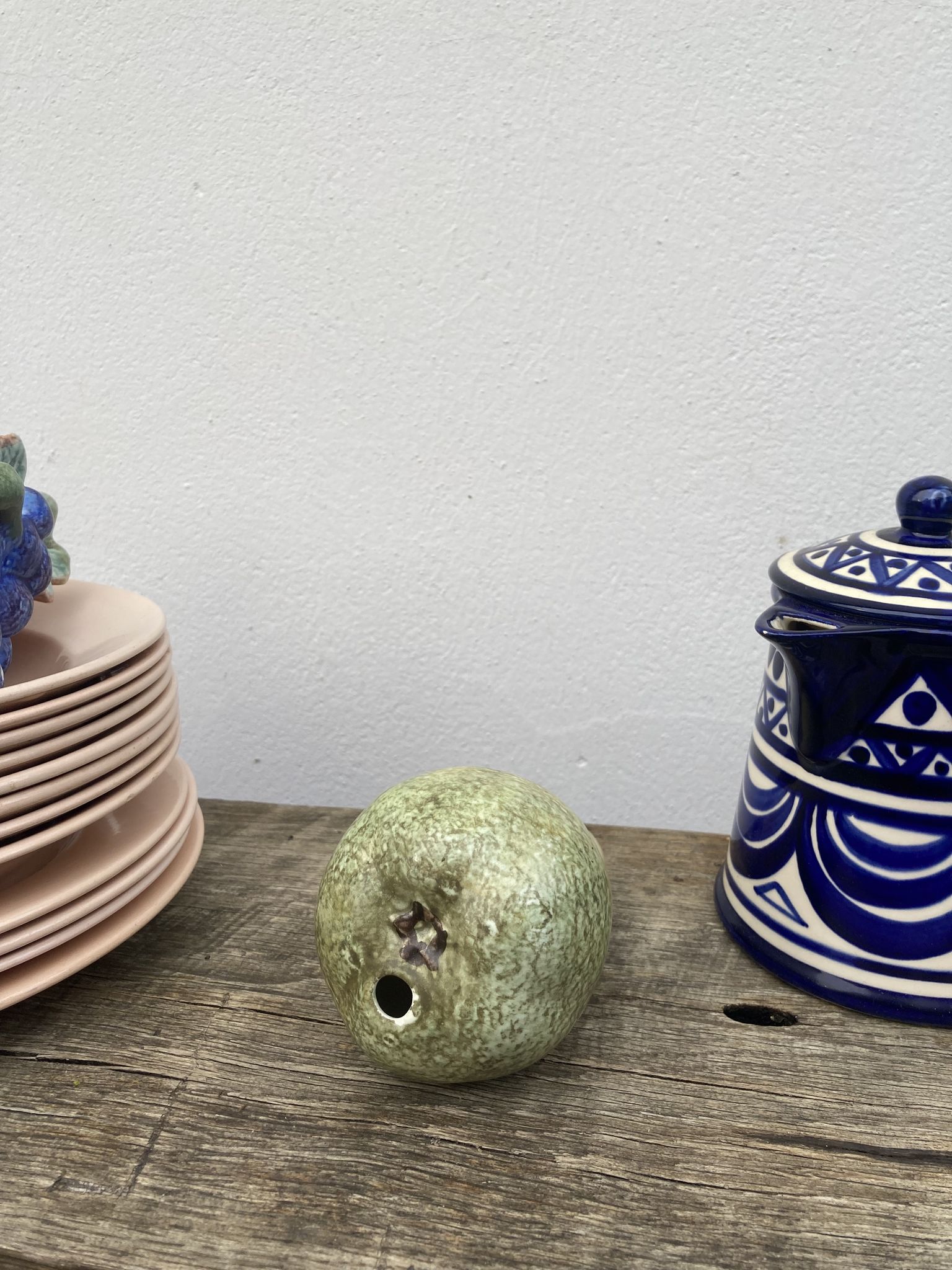 Vintage ceramic faux fruits / vintage centerpieces from the 1990s