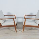 USA 247 Lounge Chairs by Folke Ohlsson for Dux, 1960s, Set of 2