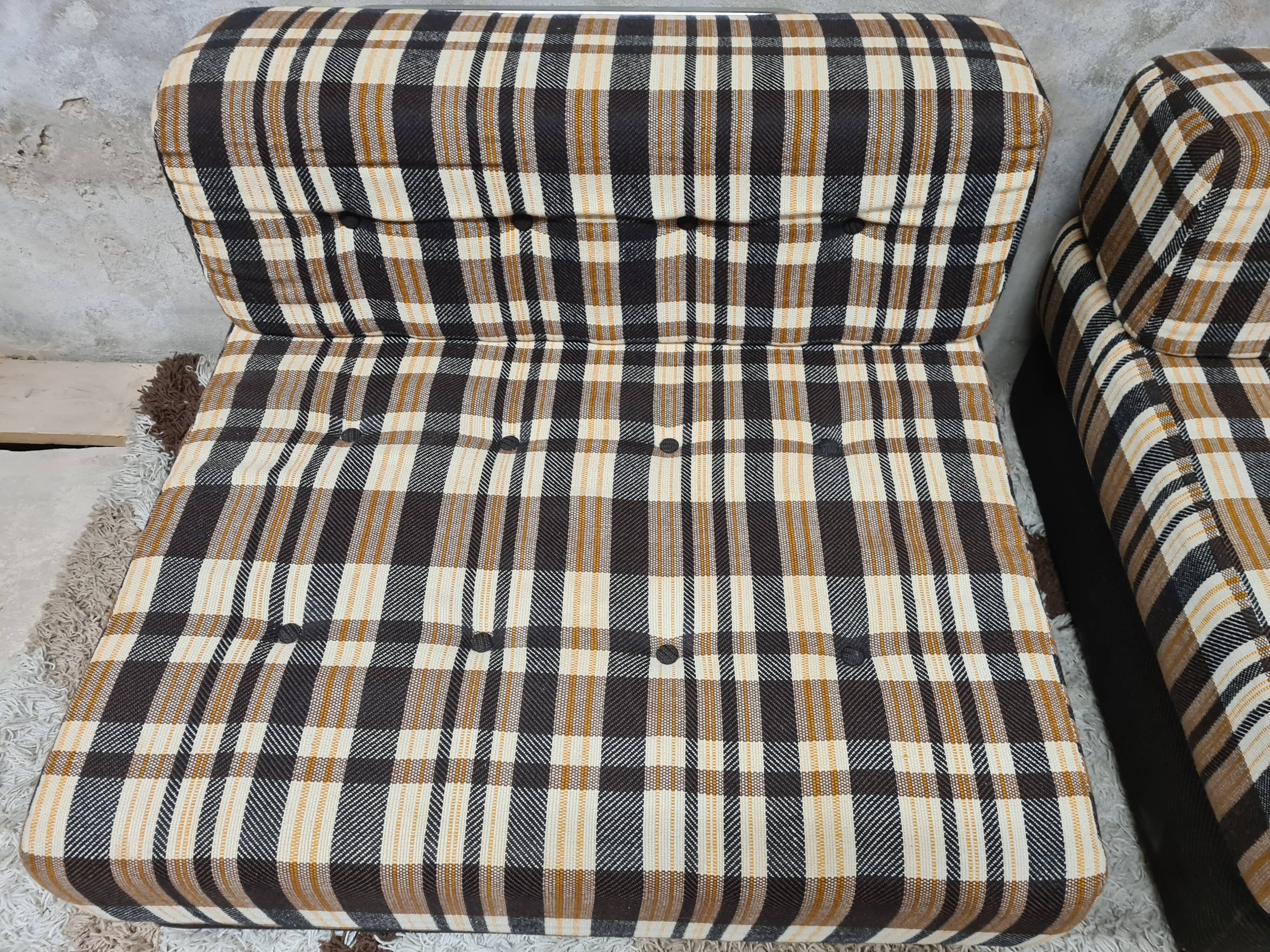 Paire de fauteuil lounge année 70' vintage