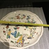 Assiette faïence Signée LR