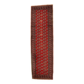 Tapis Vintage Bukhara Ouzbek en Laine, Années 1960, Élégance Authentique