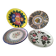 Set of four floral plates Longwy Toledo Talavera Sarreguemines LB