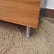 Table de chevet / Meuble d'appoint vert canard et bois – Style Scandinave