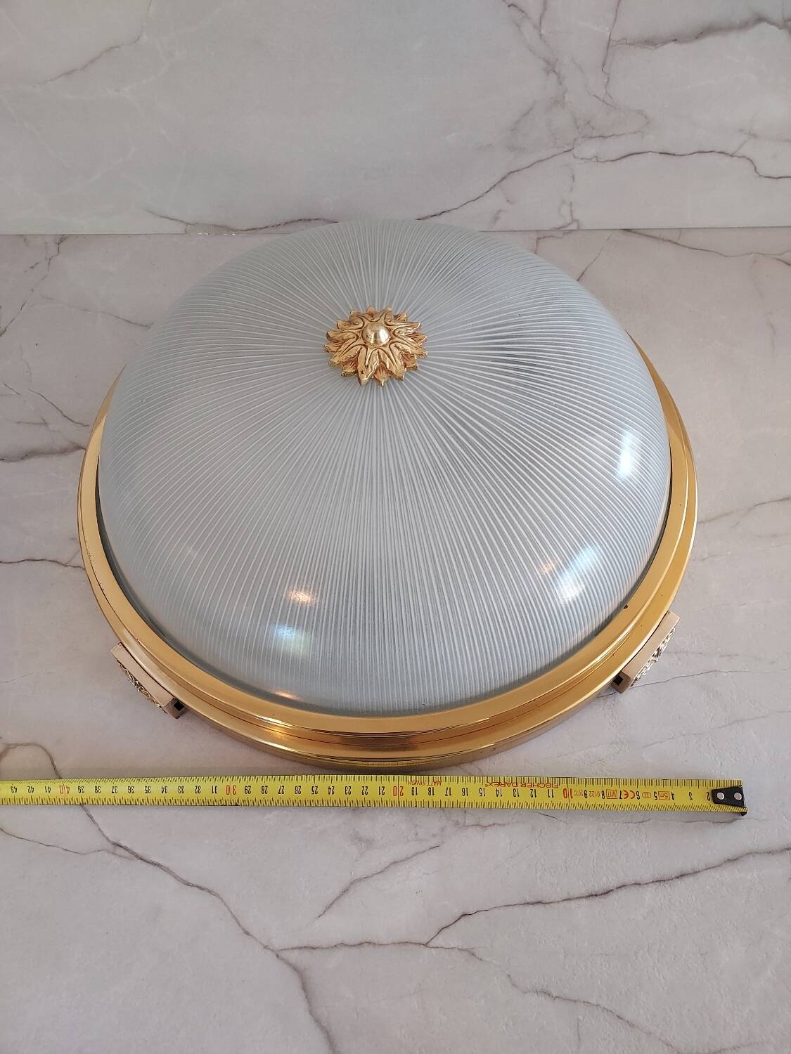 Plafonnier verre Holophane Maison Petitot