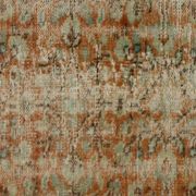 Tapis Oushak Ancien en Longueur – Couleurs Terre & Bleu, 104 x 260 cm
