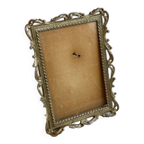 Italian gold metal frame on stand