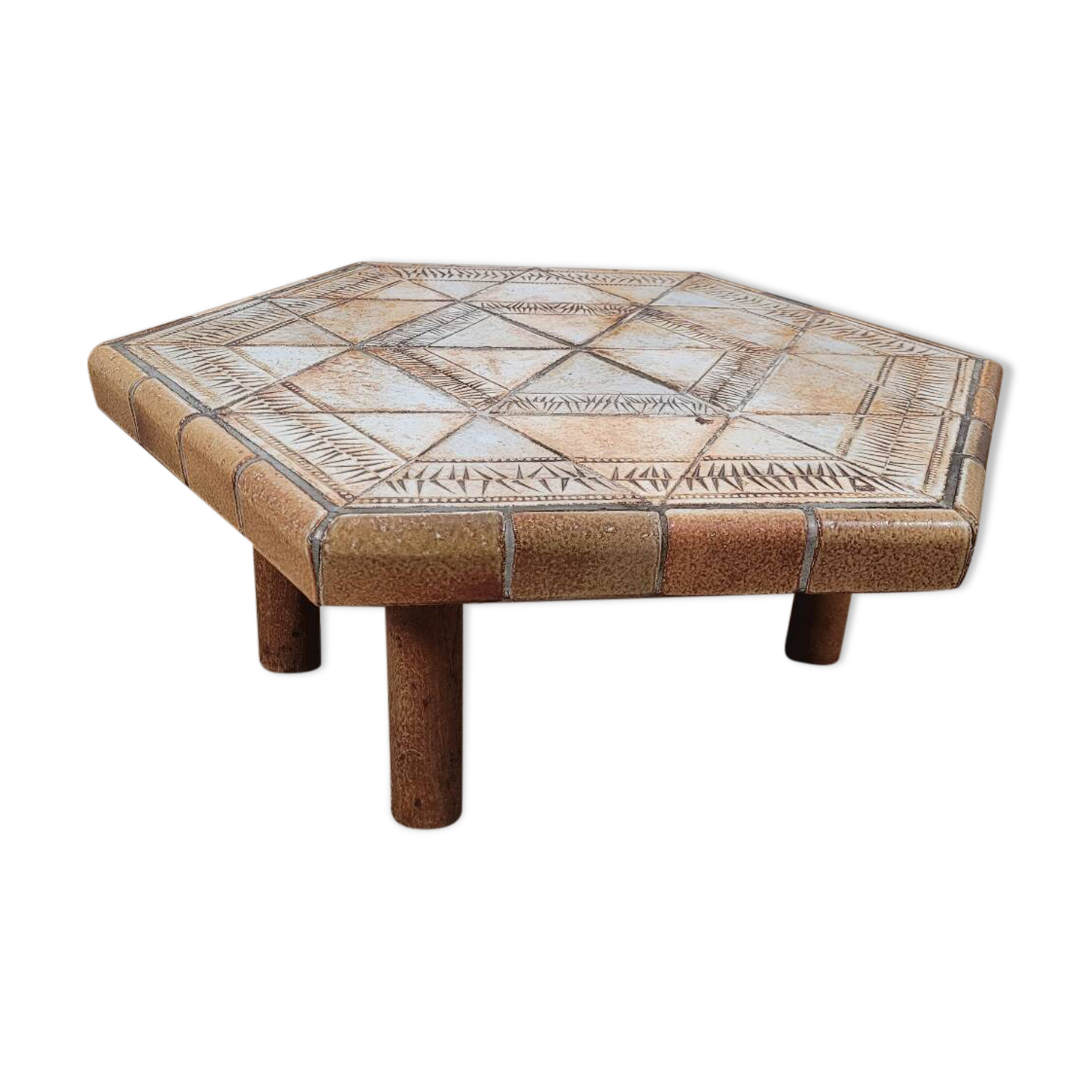 Vintage design Roger Capron coffee table