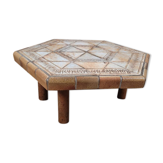 Vintage design Roger Capron coffee table