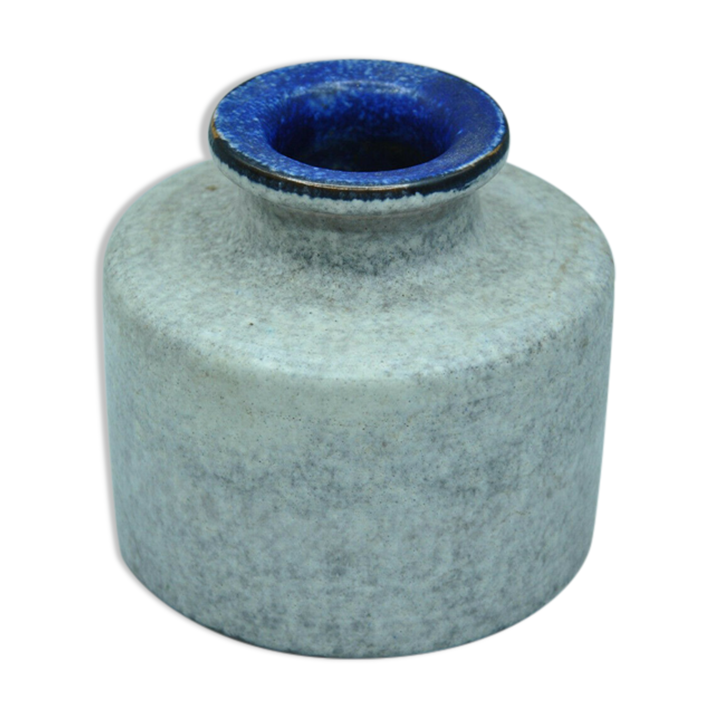 Vase pièce de forme en grés signé à identifier design contemporain collection