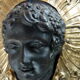 Applique buste cherubin arabesque en bronze doré xix siècle