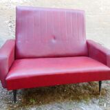 Sofa 2 place skai red