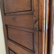 Eighteenth century castle cabinet in walnut Louis XIII style