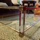 Table basse verre et plexiglas 1960