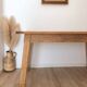 Vintage solid oak farmhouse table