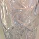 Cylinder vase in chiseled crystal / vintage 60s-70s