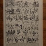 Lot de 12 lithographies originales